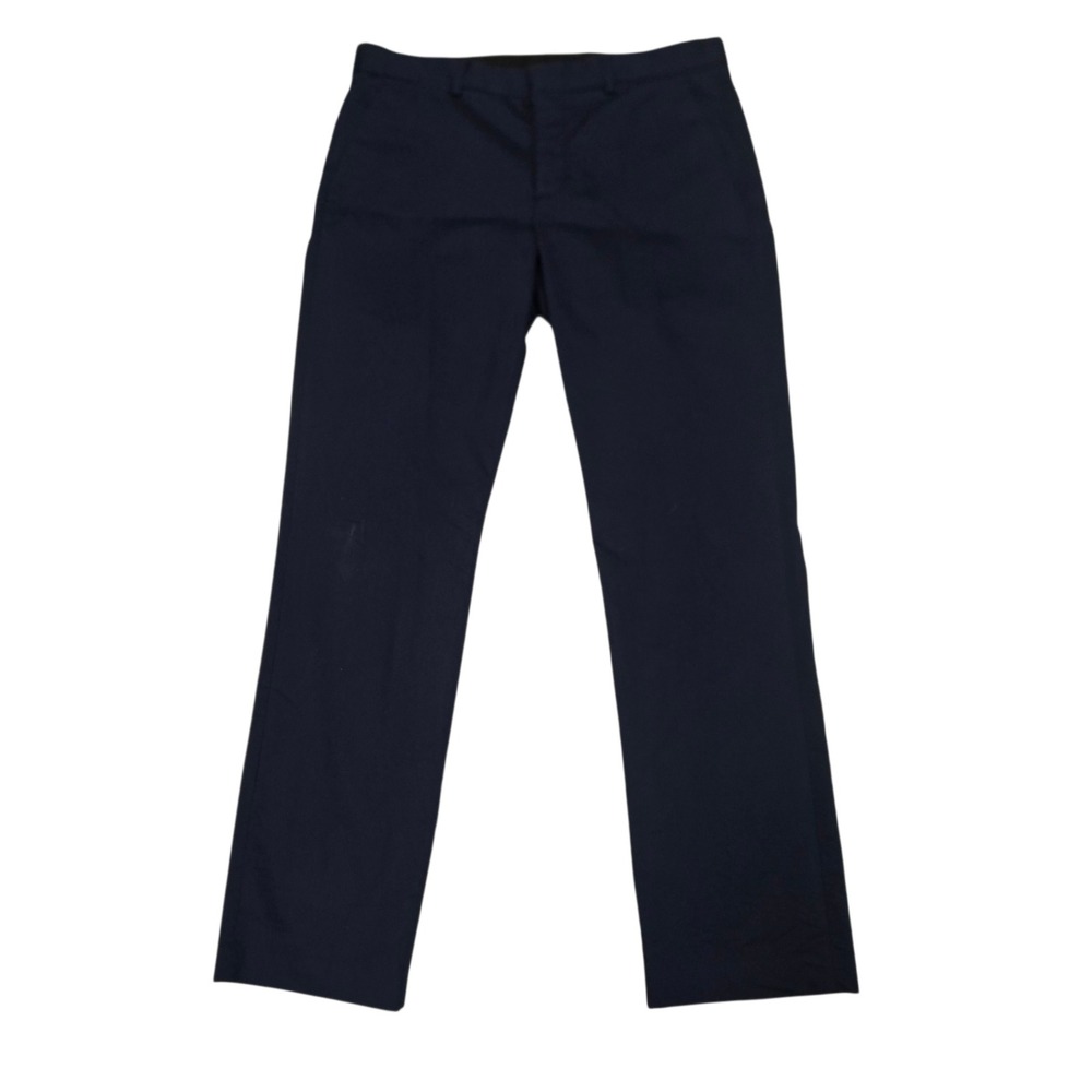 Express Photographer Mens Navy Blue Dress Pants 34x32 Stretch Flat Front Chino